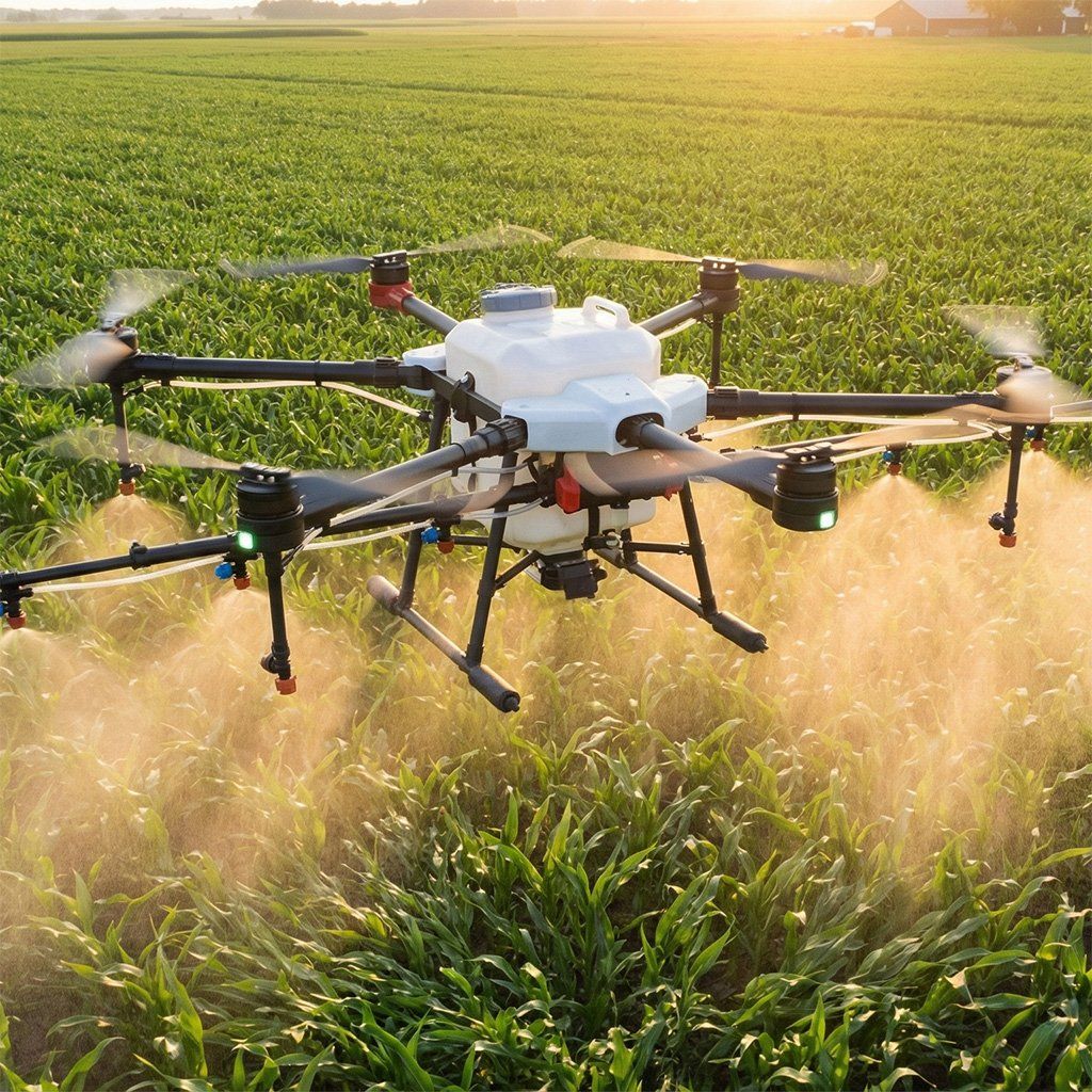 Large multi-rotor spraying drone