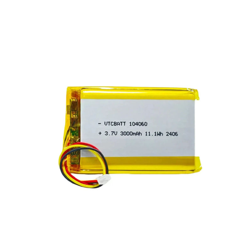 3.7V 104060 3000mah lipo battery for GPS Tracking Devices, Portable Medical Equipment, Smart IoT Terminals