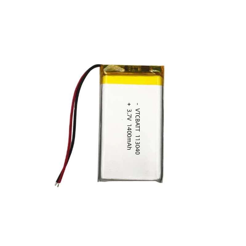 3.7 v 1400mah lithium polymer battery