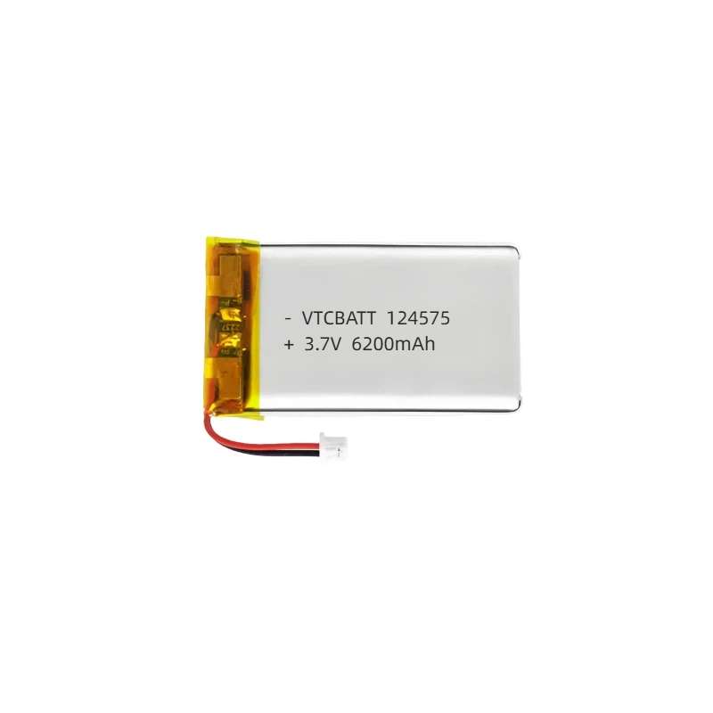 3.7V 6200mah 124575 lithium polymer battery