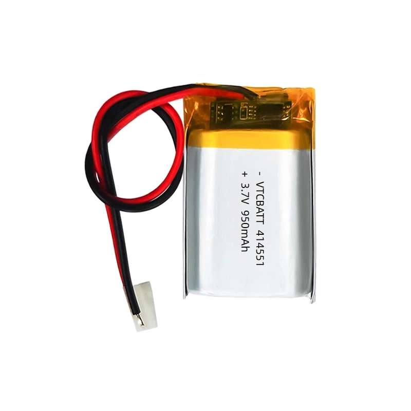 414551 3.7V 950mAh Li Polymer Battery for Handheld POS Terminals, Portable Thermal Printers, Smart Door Locks