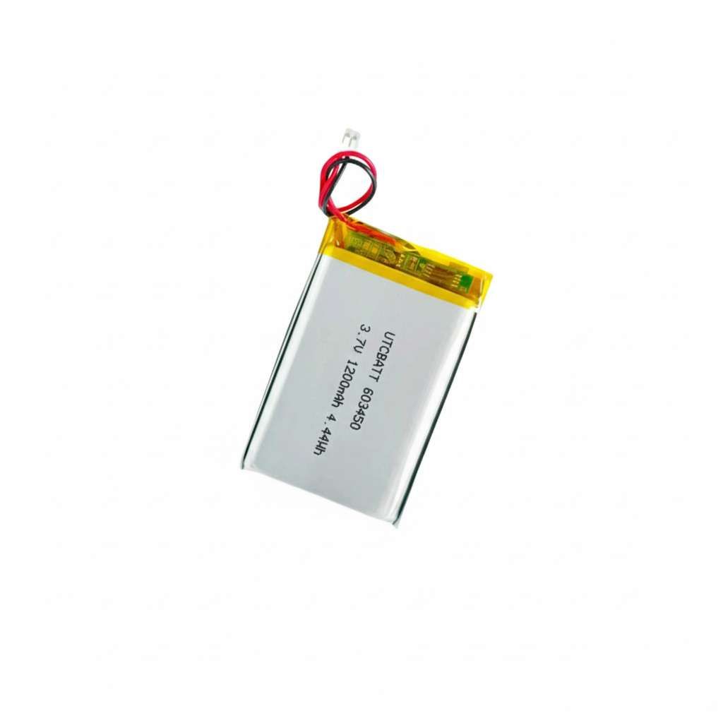 1200mah 3.7V 603450 lipo battery for Smart home security devices, Portable medical instruments, GPS asset trackers product view