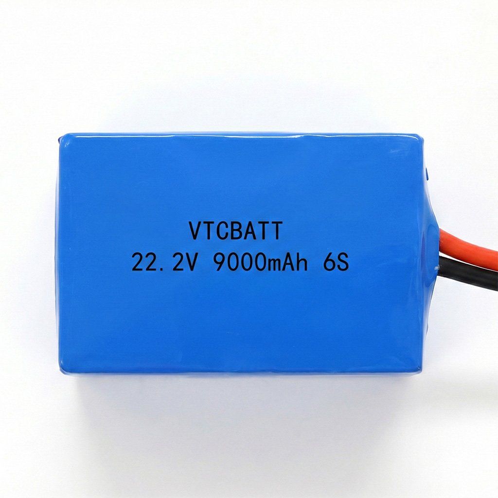 High Discharge/High Power 6S 22.2V 9000mAh Li-Po Battery for Amphibious wetland seeding drone, Cordless Stick Vacuum Cleaners, AMR