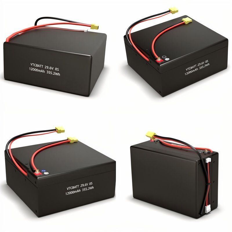 High Discharge/High Power 29.6V 12000mAh 8S Li-Po Battery for RC Bait Boat, fixed-wing UAV, drone for inspection product view