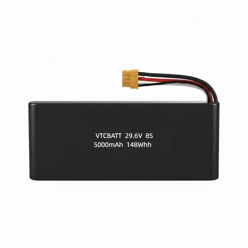 High Discharge/High Power 29.6V 8S 5000mAh Lipo Battery for FPV Drone, Hobby Grade RC, Stunt-Master 360 Flip Quadcopter