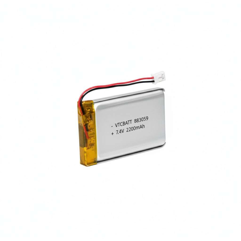 7.4v 2200mah 883059 2S1P Lithium Polymer battery product view