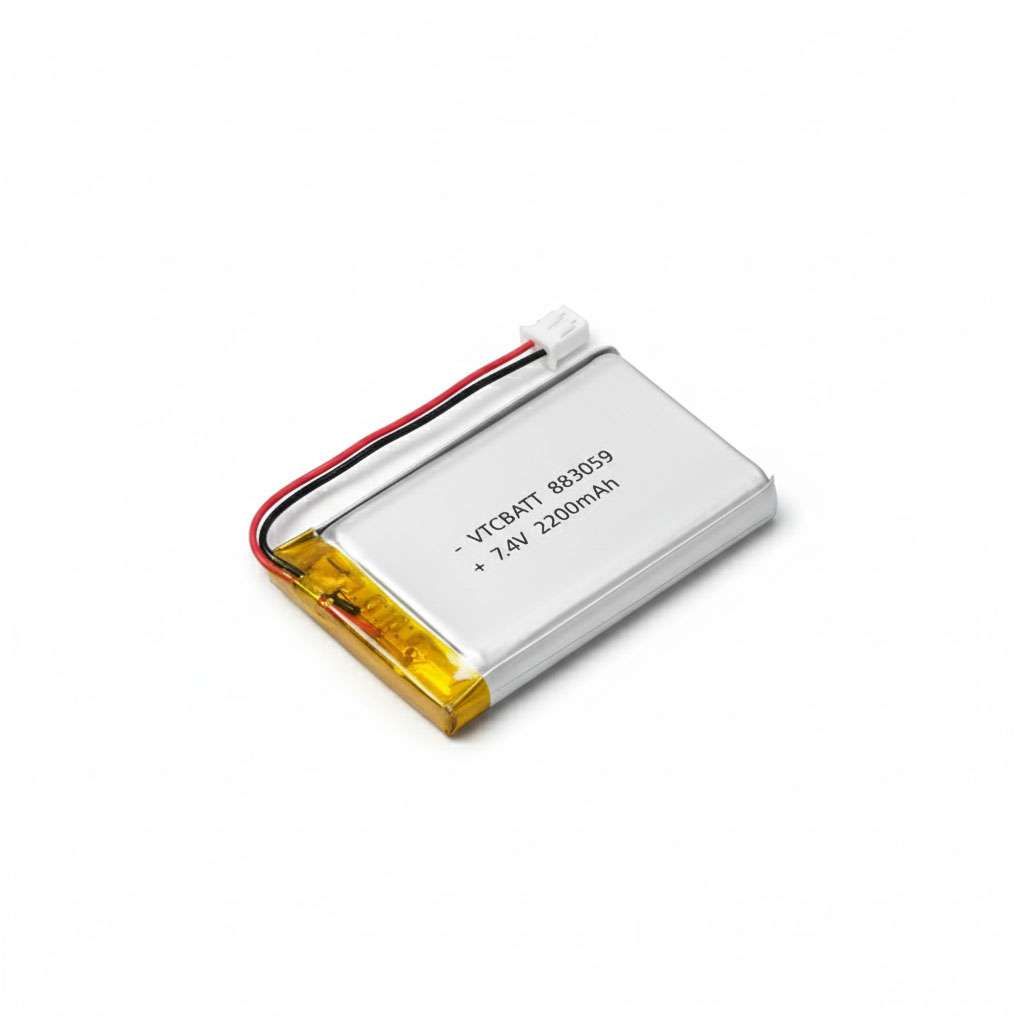 7.4v 2200mah 883059 2S1P Lithium Polymer battery product view