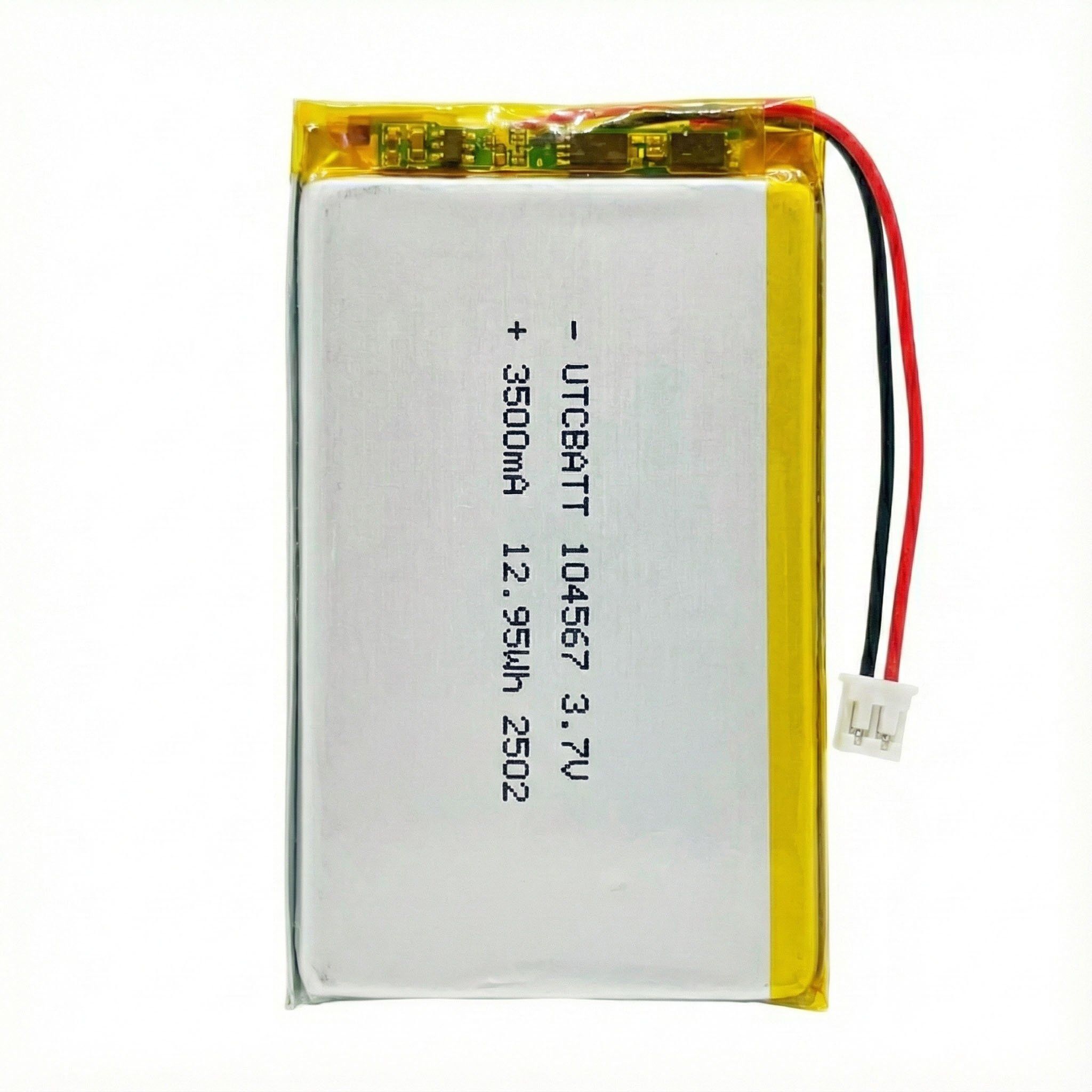 104567 3.7V 3500mAh Pouch Battery for high-fidelity (Hi-Fi) portable music players, wireless game controllers, video doorbells product view