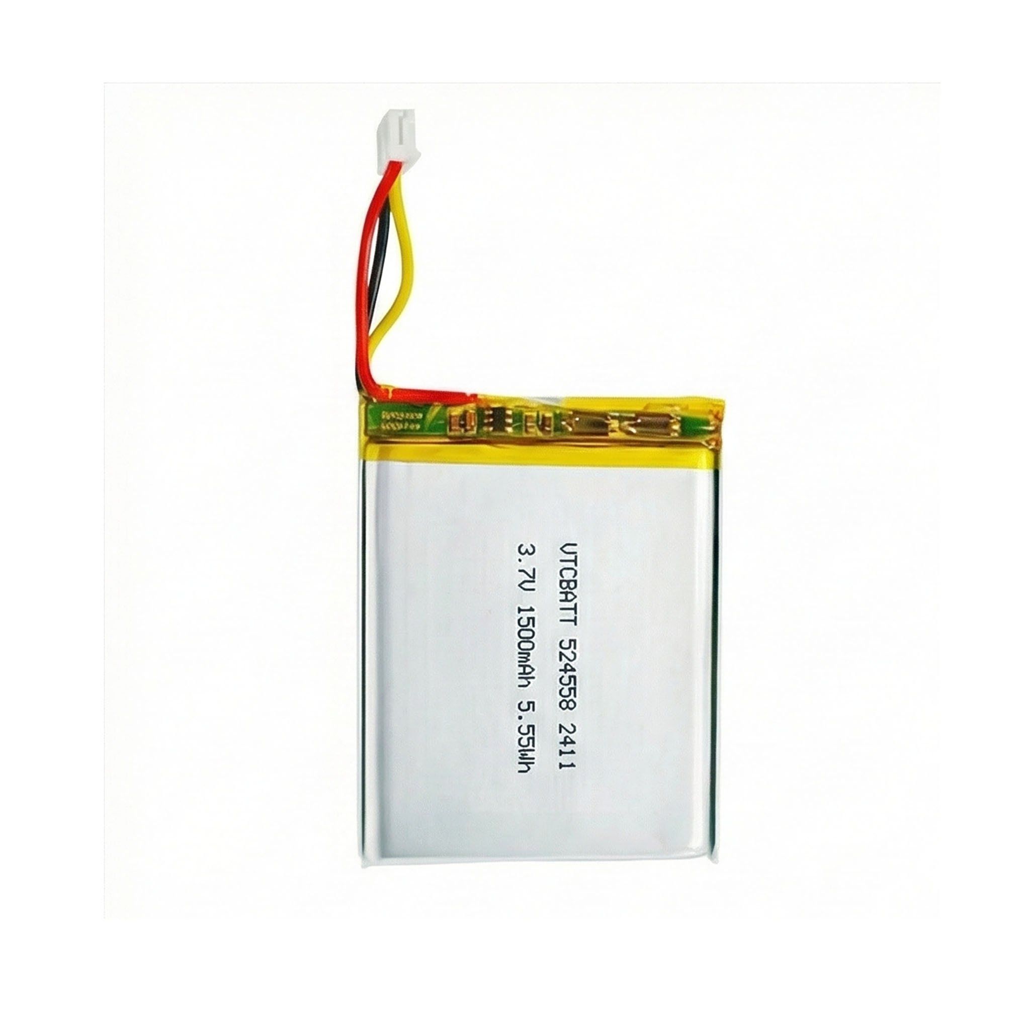 Pouch Battery 524558 3.7V 1500mAh for digital multimeters, large Bluetooth speakers, retro gaming handhelds product view