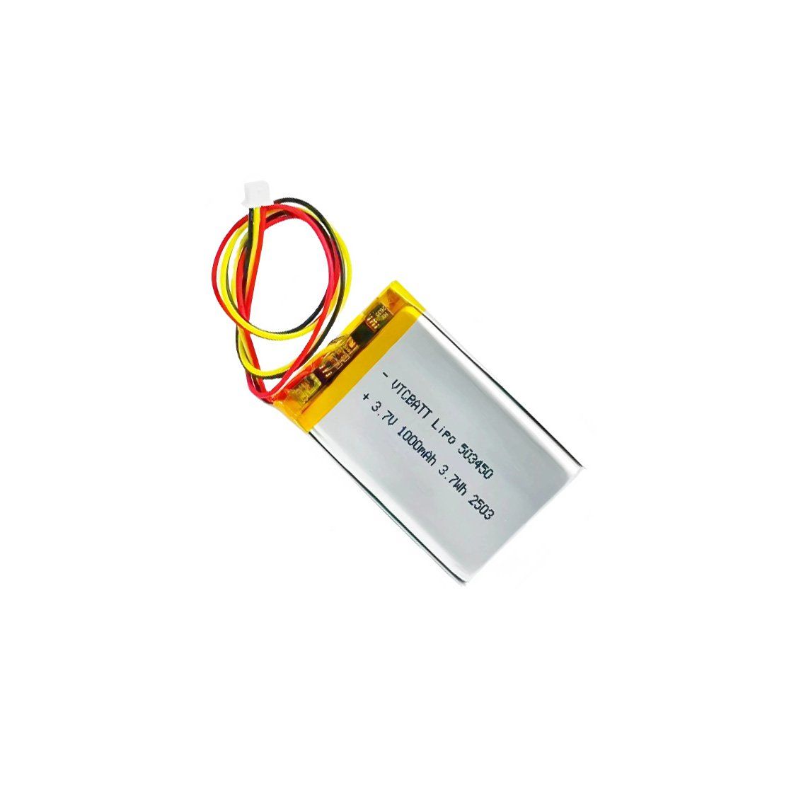 3.7v 1000mah 503450 Tracker Lithium Battery for Fitness Trackers, GPS tracker, Remote GSM alarm trackers product view