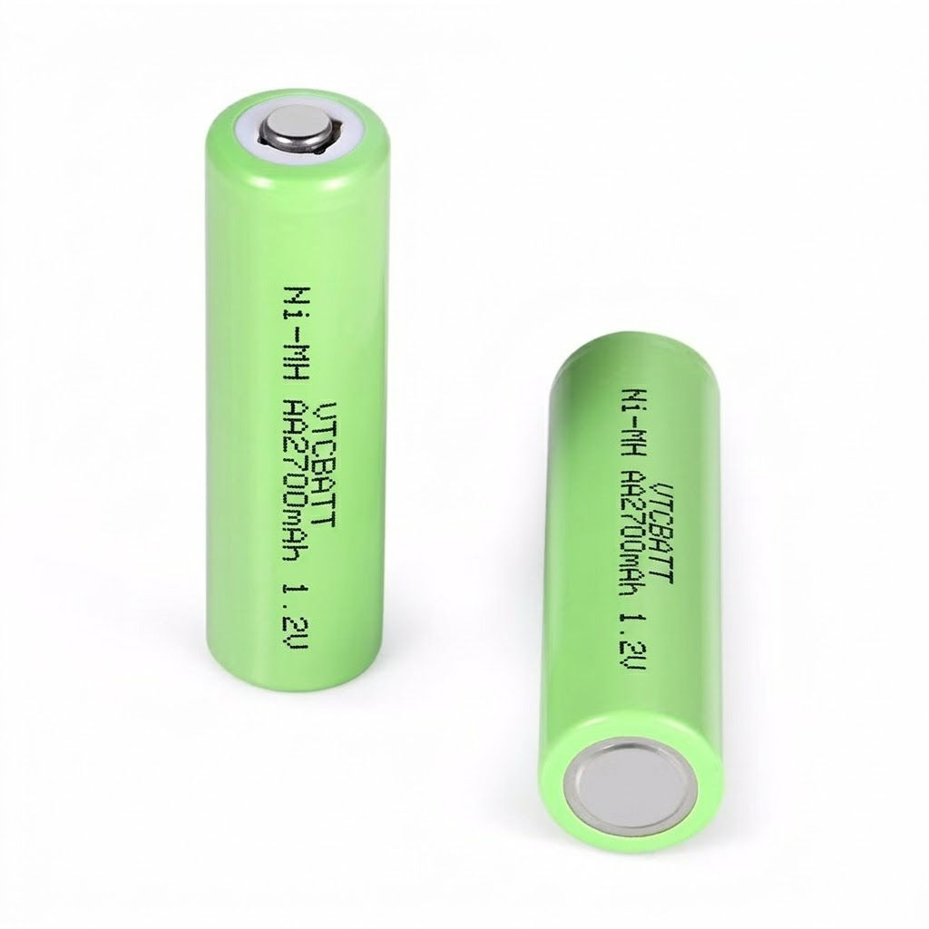 2700mAh 1.2V AA Ni-MH Rechargeable Battery Factory Supply for solar garden lights, LED flashlights, wireless keyboards, computer mice product view