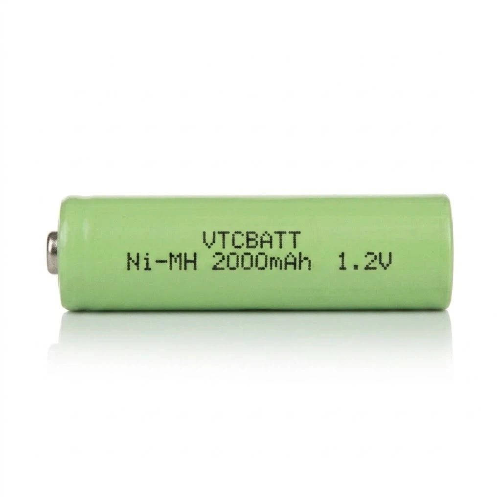 AA 2000E 1.2V 2000mAh Ni-MH Rechargeable Battery for solar garden lights, LED flashlights, wireless keyboards