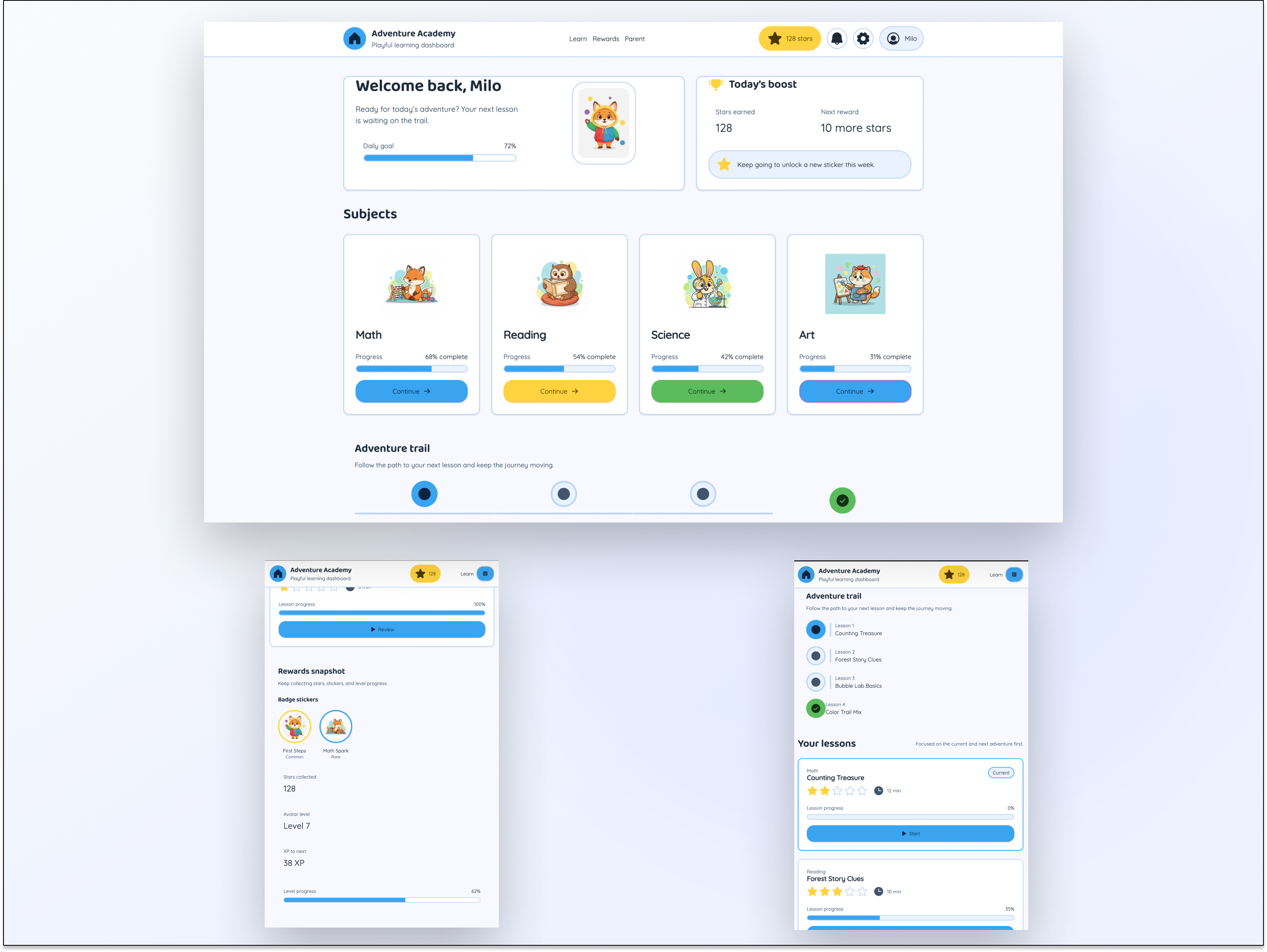 Custom AI-Native Online Course Web Development for Kids Online Course