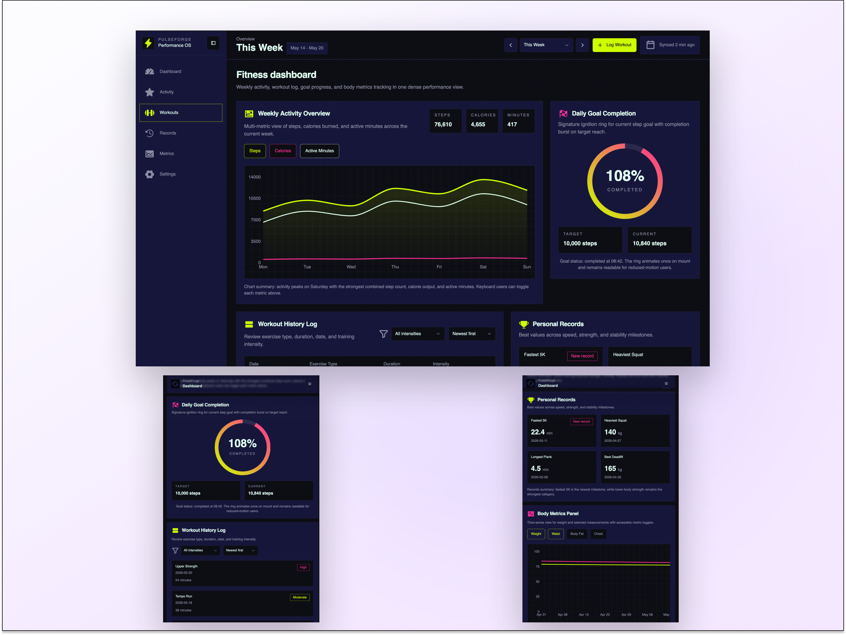 Custom AI-Native Tracker App Web Development for Fitness Tracker App