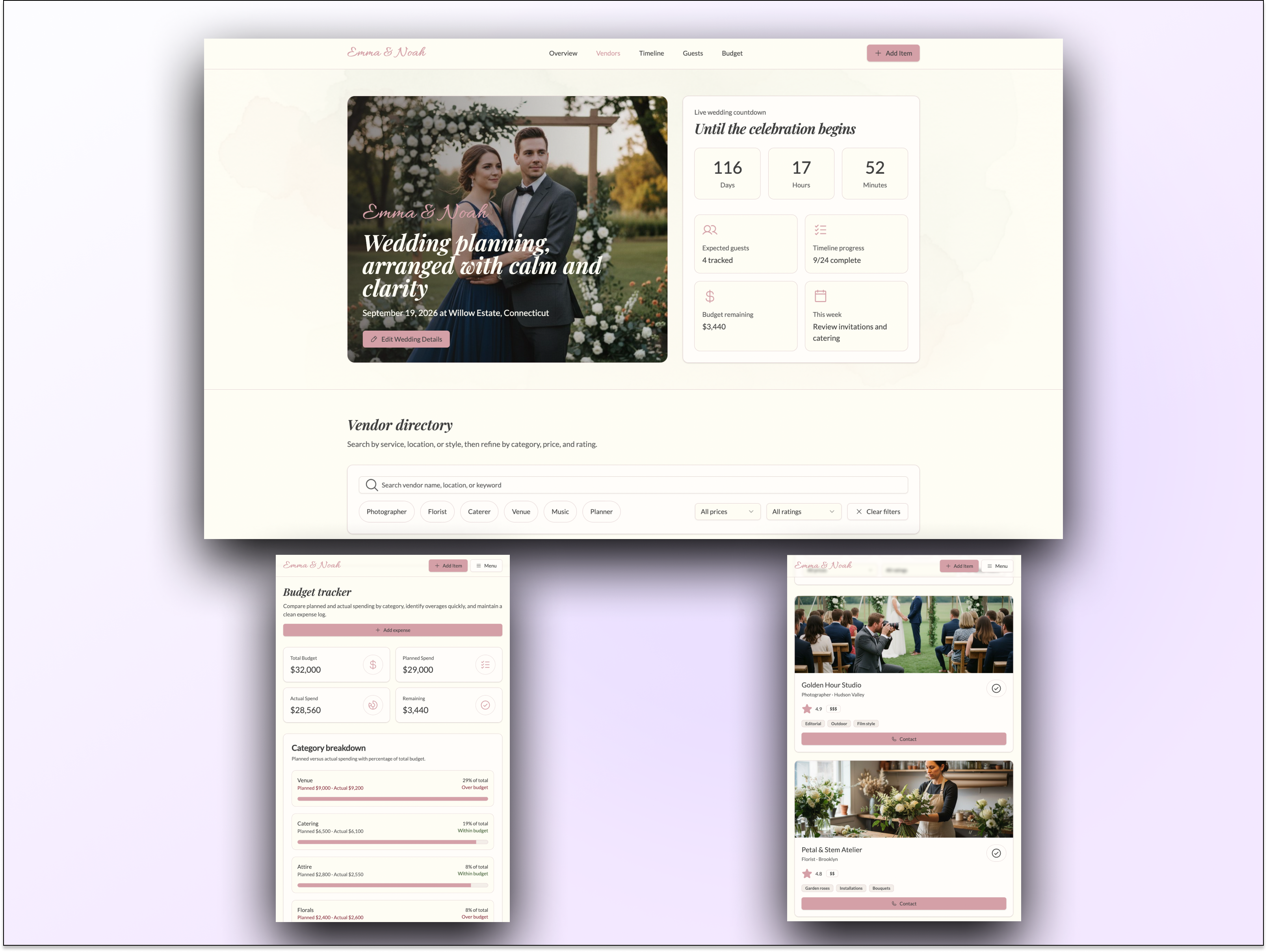 Custom AI-Native Wedding Web Development for Wedding Planner