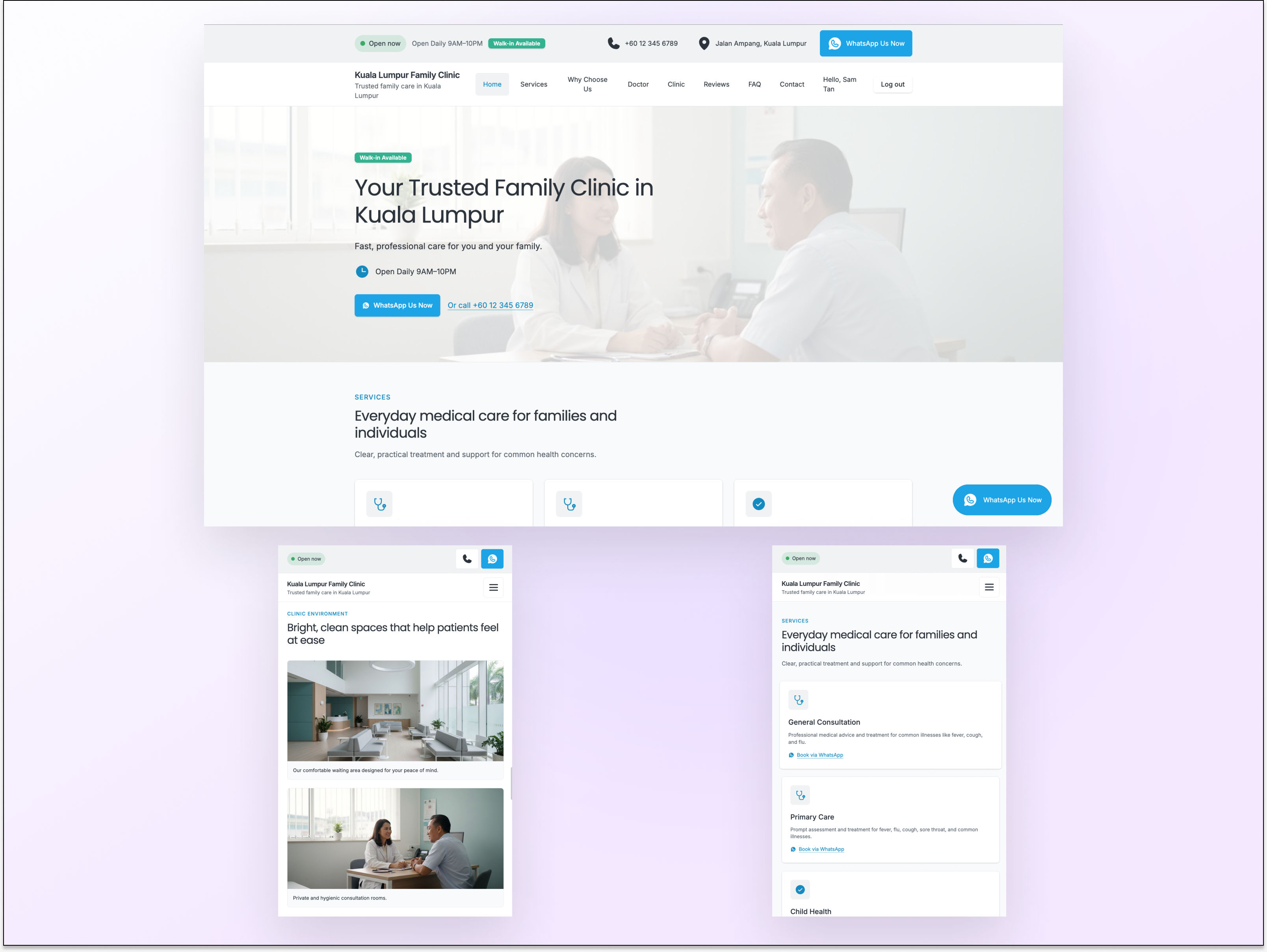 Custom AI-Native Healthcare Web Development for Medical Clinic