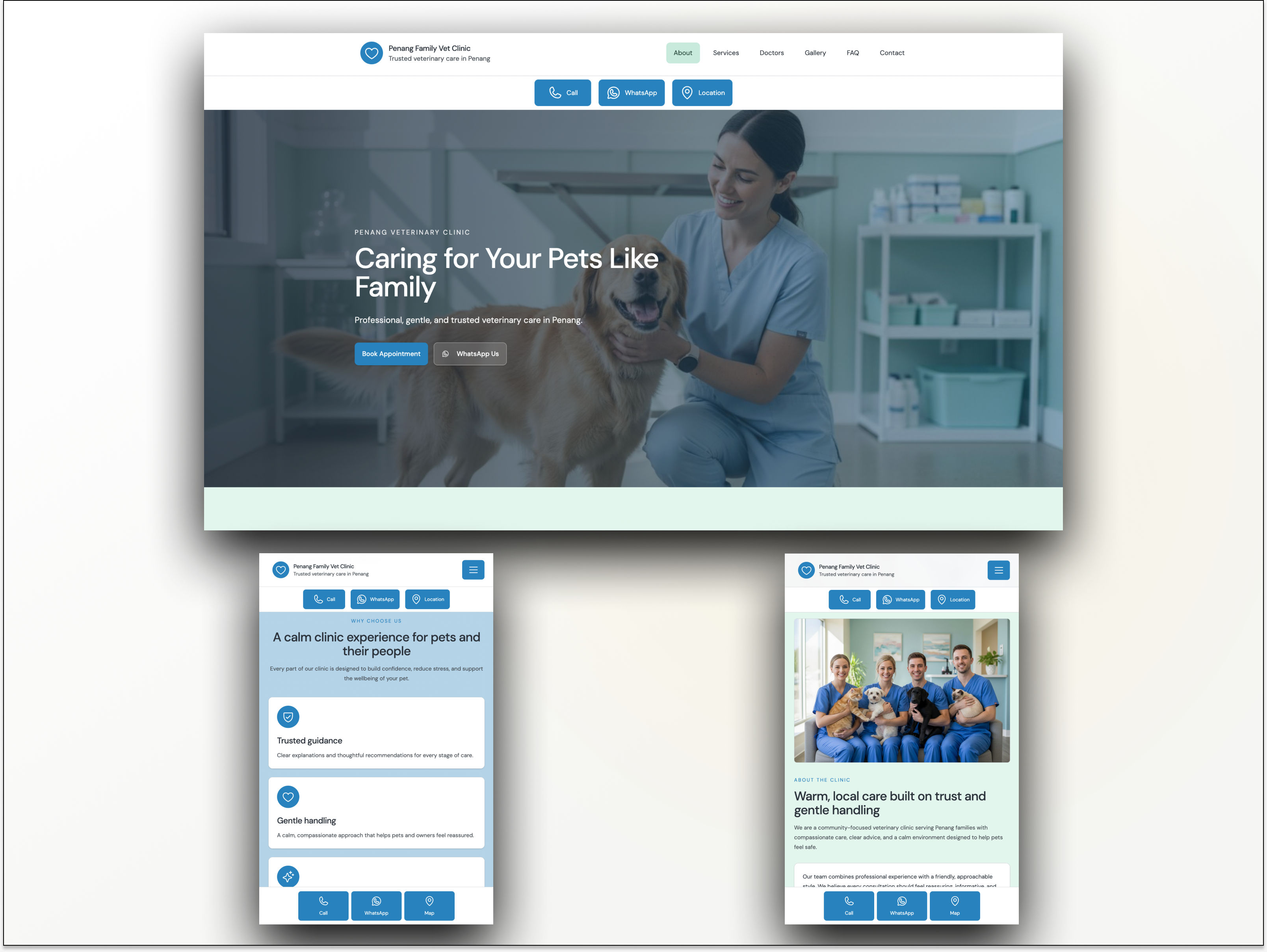 Custom AI-Native Healthcare Web Development for Veterinary Clinic