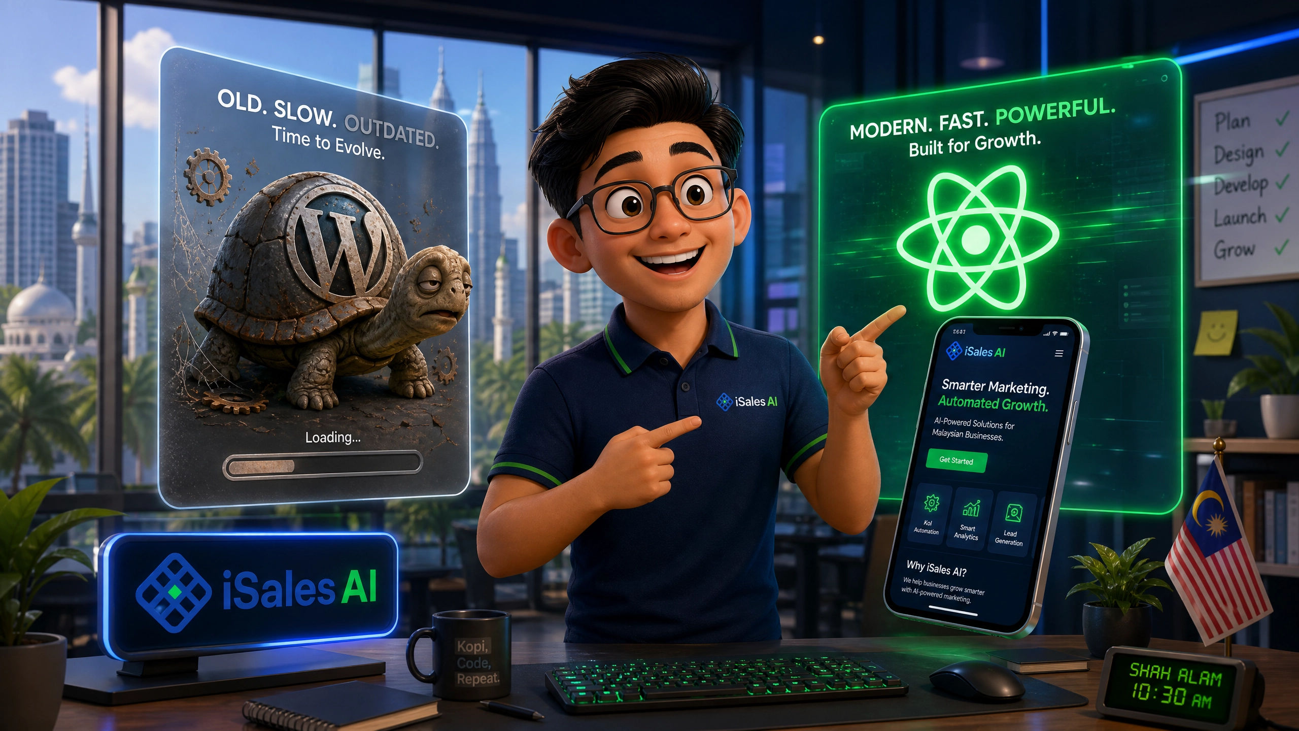 Website Designer Shah Alam: Why Framer & React Sites Outperform Traditional WordPress Sites