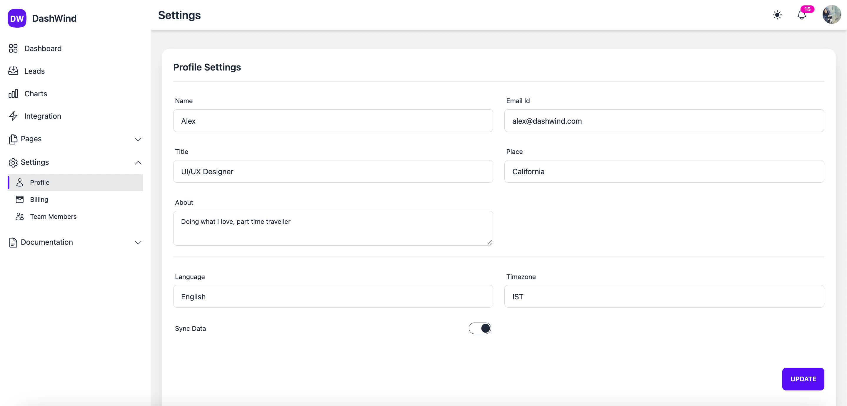 Daisyui Admin Dashboard Template