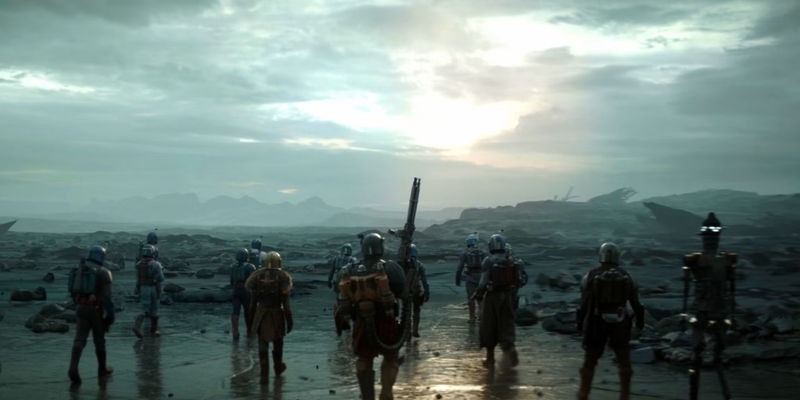 The Mandalorians arrive on Mandalore in The Mandalorian season 3 episode 7
