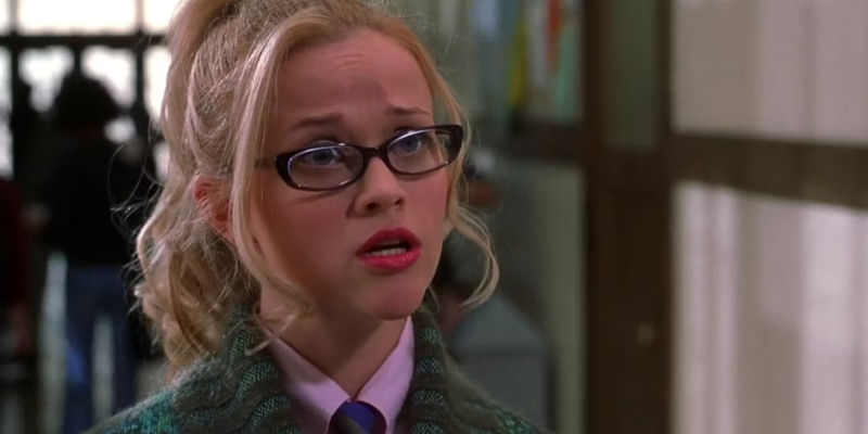 Elle Woods at Harvard University in Legally Blonde.