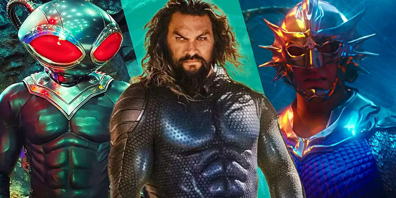Aquaman, Black Manta, and Ocean Master in Aquaman 2's cast