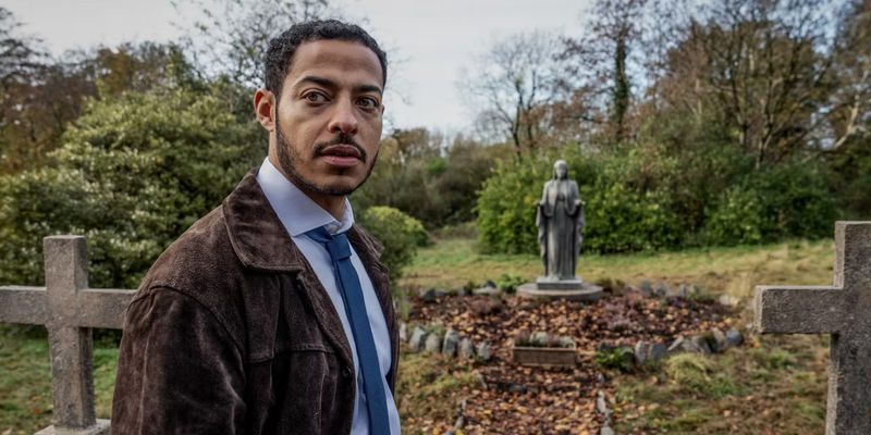 Daryl McCormack as Detective Colman Akande in the woman in the wall