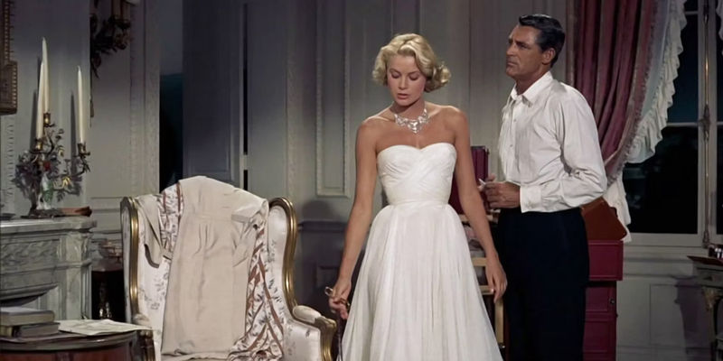 Cary Grant and Grace Kelly in formal wear in To Catch A Thief