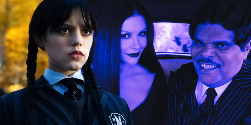 Wednesday Jenna Ortega Catherine Zeta-Jones Morticia Luis Guzman Gomez