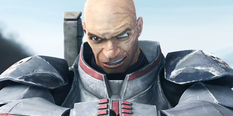 Wrecker looking angry in Star Wars The Bad Batch