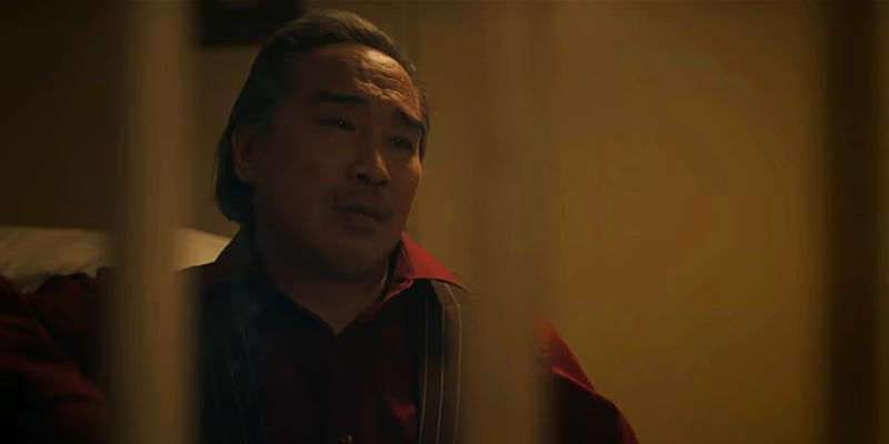 This collage shows Frank Ma behind bars in The Brothers Sun.