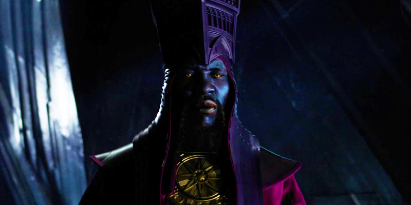 Jonathan Majors as Immortus addresses the Council of Kangs in Ant-Man and the Wasp Quantumania