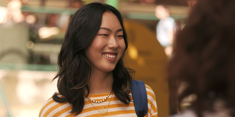 Grace laughs while at school in The Brothers Sun
