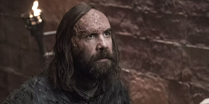 Rory McCann as the Hound ready to face the Mountain in Game of Thrones season 8