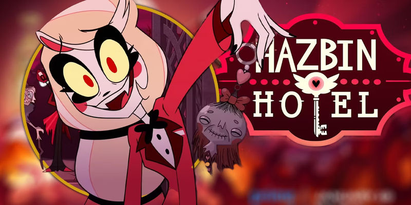 Charlie holding a talisman in Hazbin Hotel Exclusive header