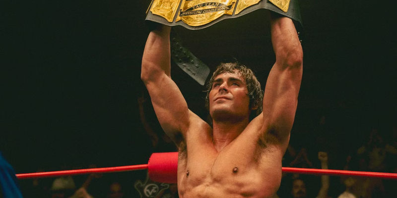 Zac Efron as Kevin Von Erich in The Iron Claw