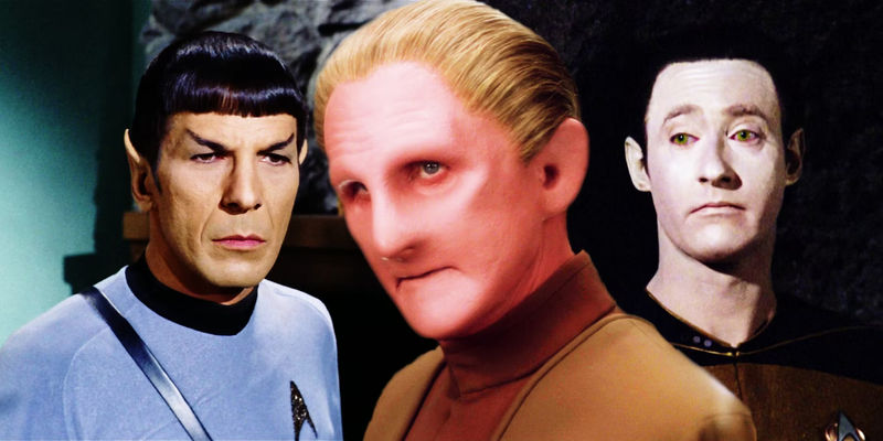 Spock, Odo, and Data in Star Trek