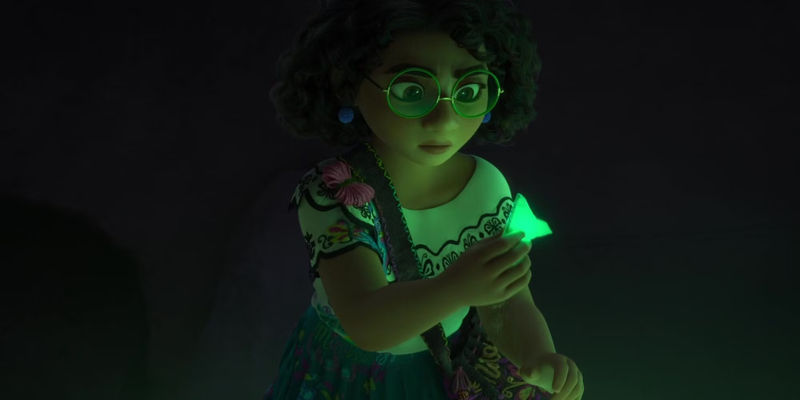 Encanto Stephanie Beatriz as Mirabel Madrigal in the Vision Cave