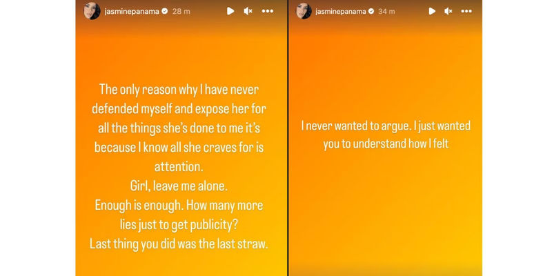 90 Day Fiance star Jasmine Pineda's Instagram Stories about Gino's ex-girlfriend