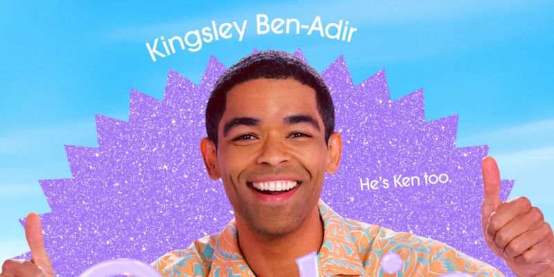A character poster for Kingsley Ben-Adir as Ken in the Barbie movie