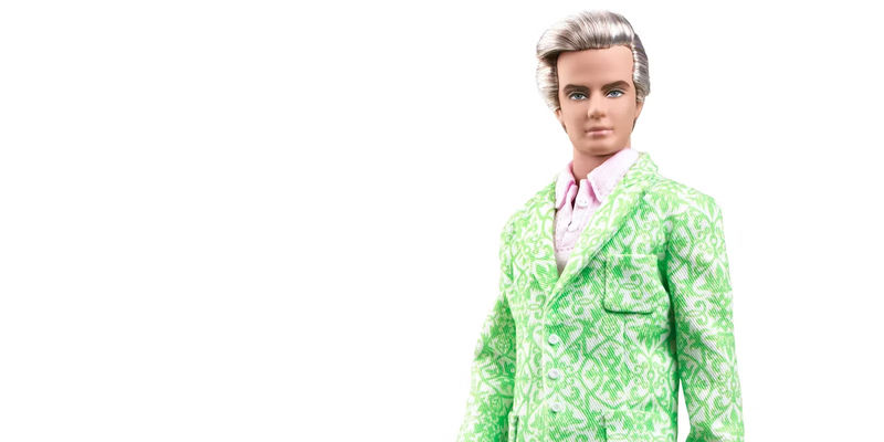 An image of the real Sugar Daddy Ken doll standing 