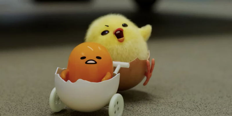The live-action version of Gudetama in the Netflix series Gudetama an Eggcelent Adventure