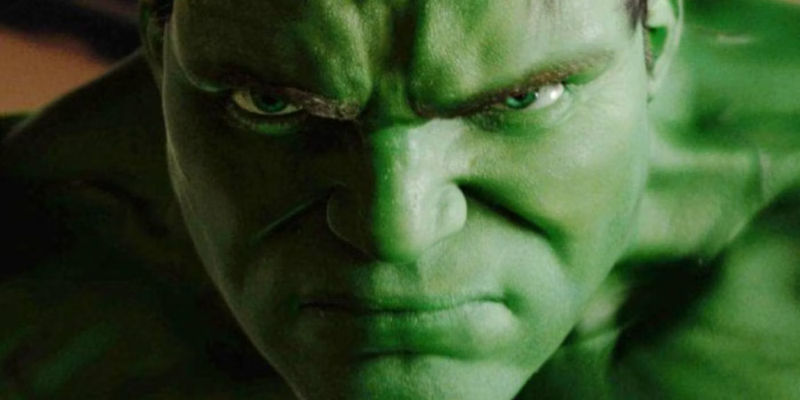 Hulk looking scar in close up from Hulk 2003