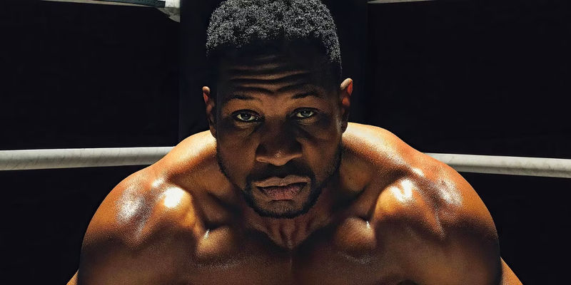 Jonathan Majors as Diamond Damian Anderson in the ring in Creed III