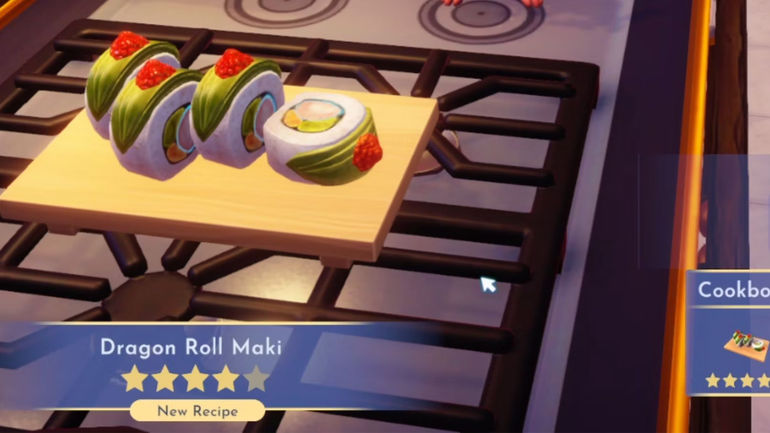 The Energetic Dragon Roll Maki: A Culinary Delight in Disney Dreamlight Valley