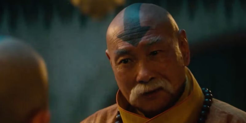 Gyatso telling Aang he is the Avatar in Avatar The Last Airbender Live-Action.