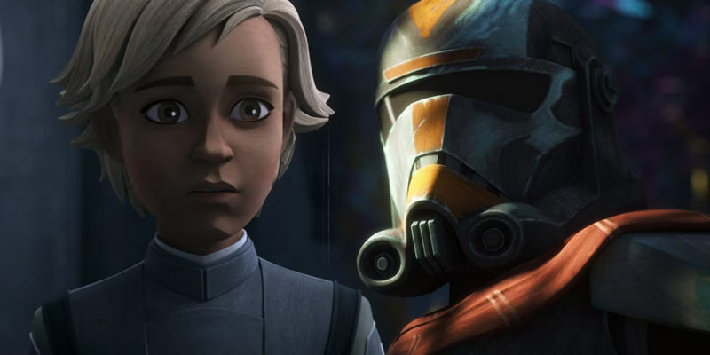 The Bad Batch season 3 Hunter and Omega 