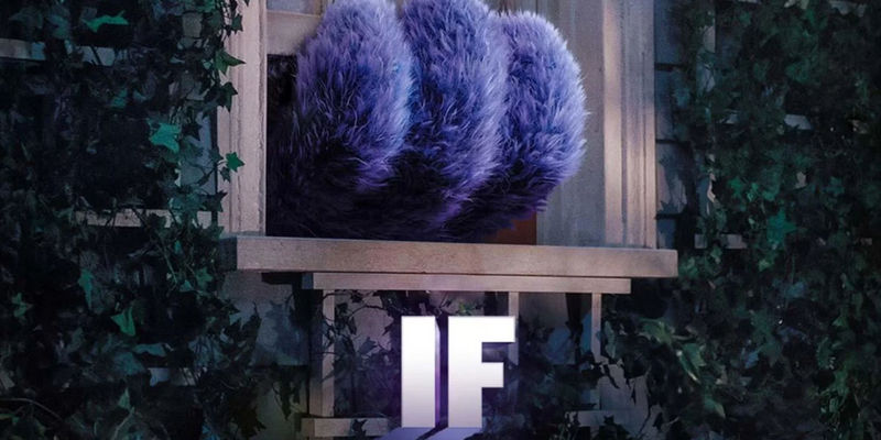 Untitled Design (28)-1A blue paw coming of a window in the movie poster for 2024's If movie