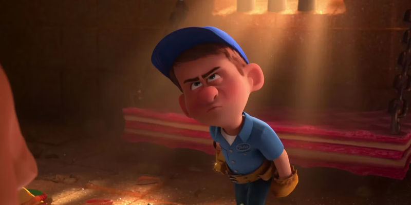 Fix-It Felix looking angry in Disney's Wreck-It Ralph