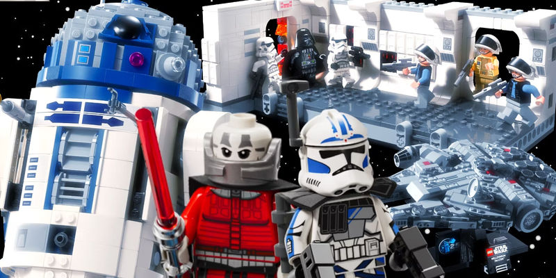 Custom LEGO Star Wars Image 25th Anniversary Sets Fives and Malak, R2-D2, Falcon